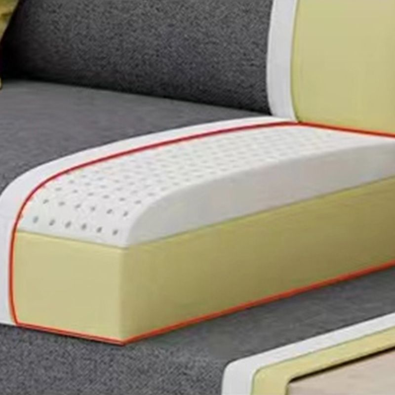 37.4"H Faux Leather Square Arm Sofa & Chaise for Living Room