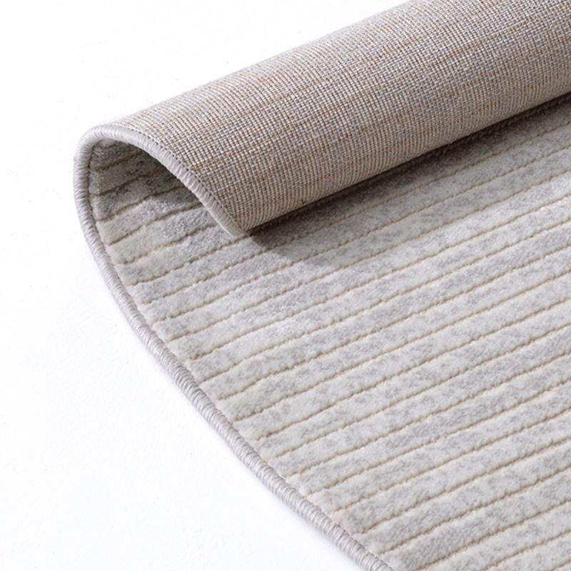 Zone de couleur unie moderne tapis en polyester gris tapis de soins faciles pour la décoration intérieure