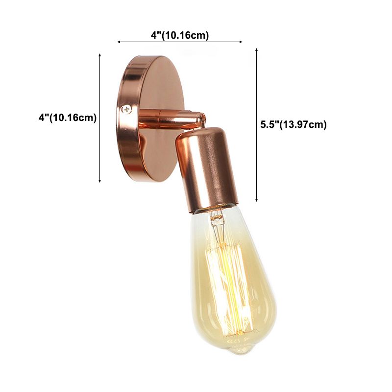 Armed Wall Sconce Lighting Industrial Style Glass 1 Head Wall Mounted Light Fixture