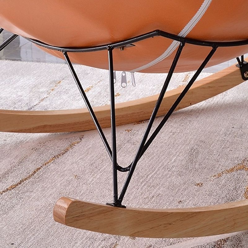 Modern Rocker Chair Upholstered with Light Legs Glider for Living Room