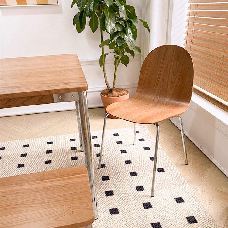 Solid Wood Dining Accent Chair Contemporary Side Dining Chairs