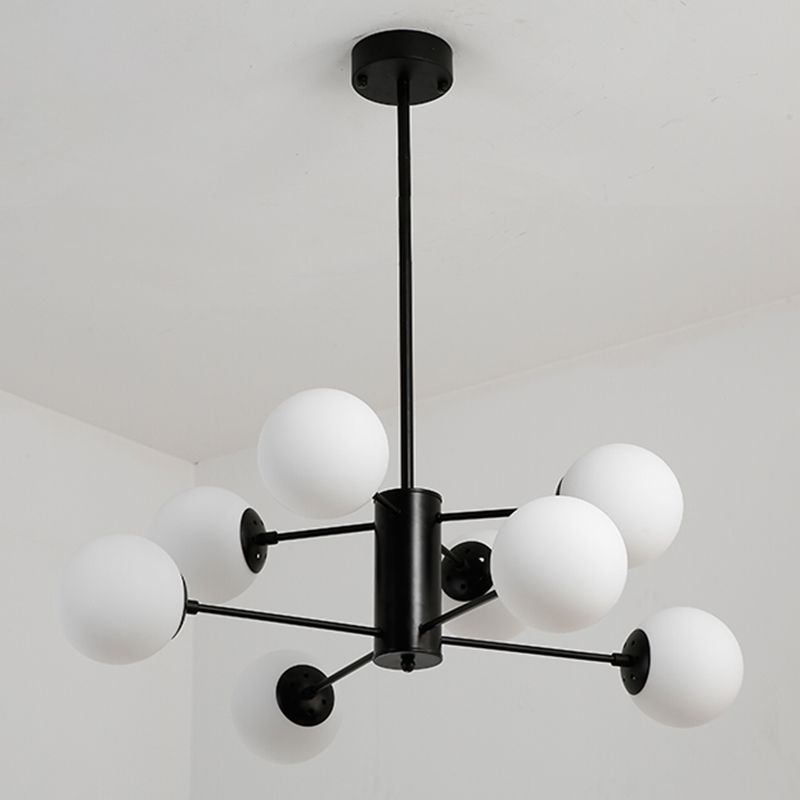 Moderner Globe Kronleuchter Lichter Glas Kronleuchterleuchte für Wohnzimmer