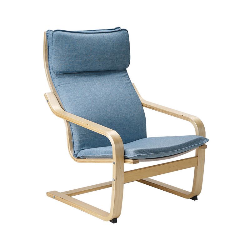 26.77"L x 32.28"W x 38.58"H Modern Cushion Back Sloped Arms Chair