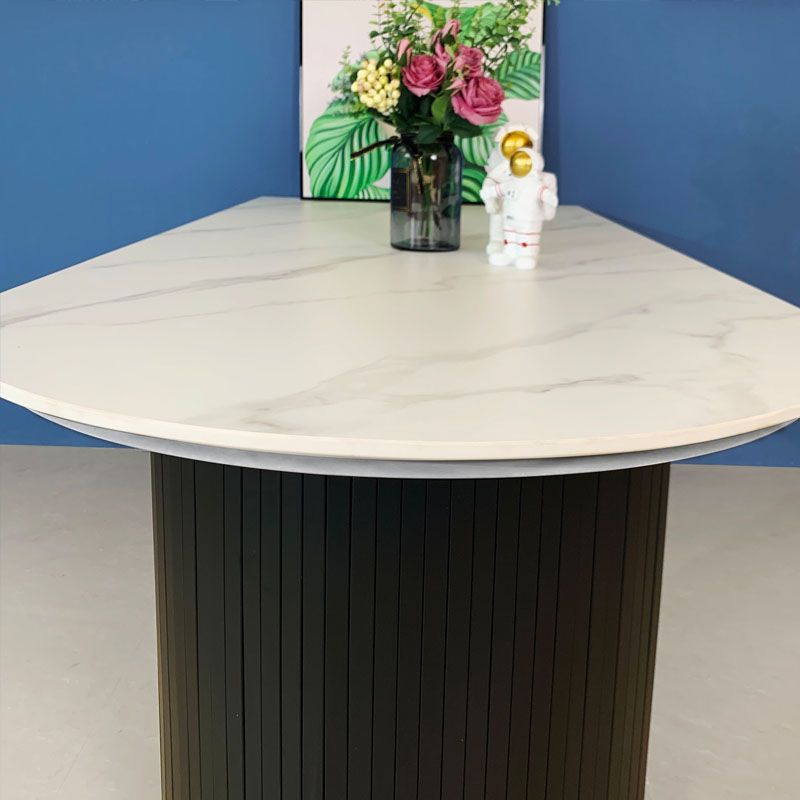 Marble White Dining Table Simplicity 3 Legs Table for Dining Room