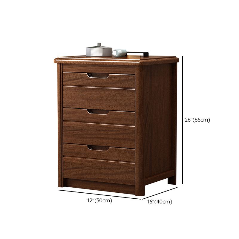 Contemporary Storage Chest Solid Wood Dresser with 3/4/5/6 Drawers
