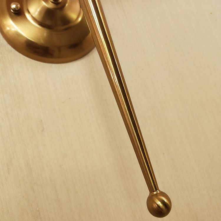 American Messing Wandlauchzylinderwandleuchte mit natürlicher Sackleinen für Wohnzimmer