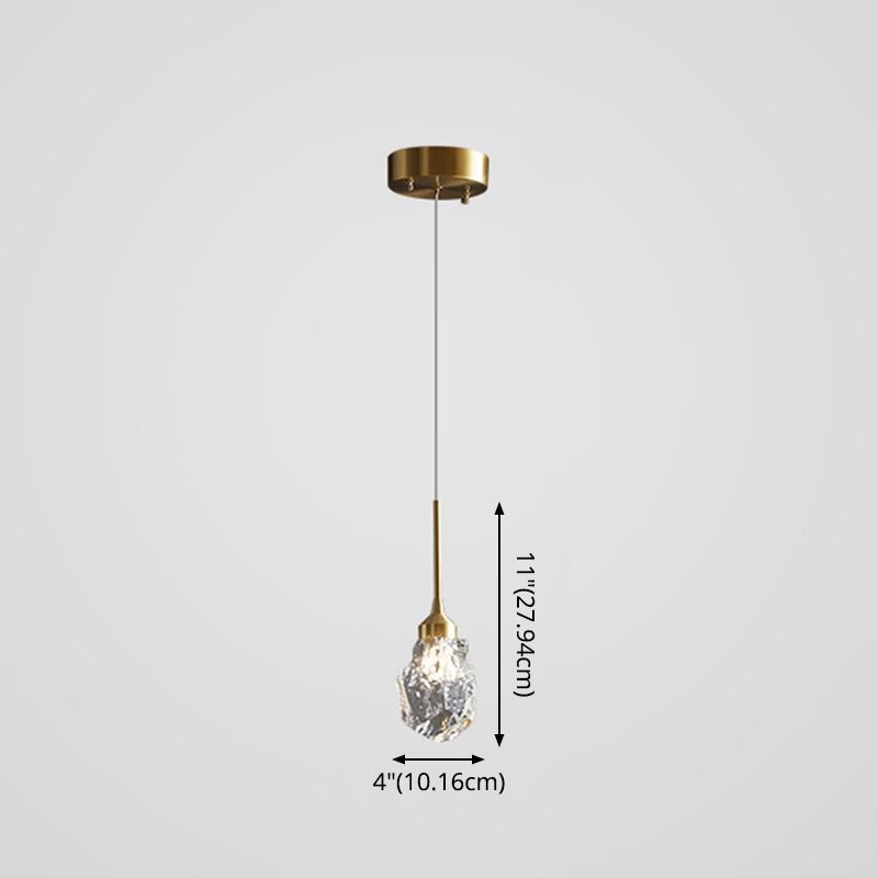 Finitura in ottone Mini Crystal Crystal Light Modern Style Modern Style Light per soggiorno bar Caffetteria bar