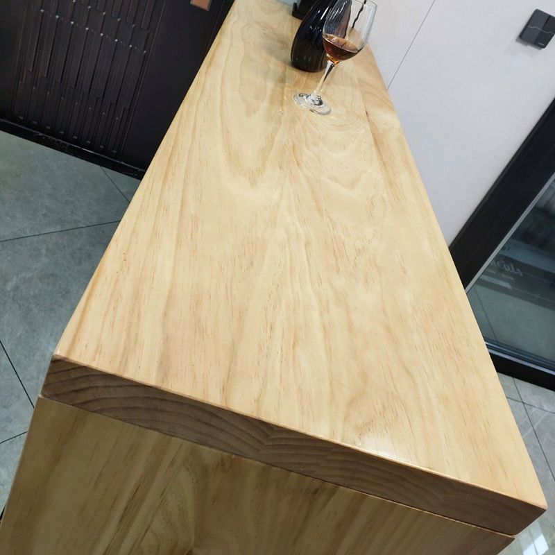 Rectangle Solid Wood Pub Dining Set 1/2/7 Pieces Modern Indoor Pub Table Set