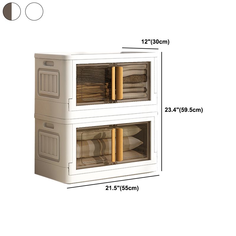 Contemporary Plastic Storage Cabinet Hinged Wardrobe Cabinet