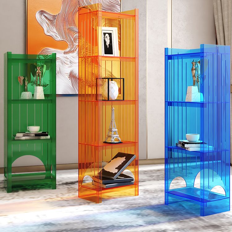 Acrylic Closed Back Storage Bookshelf Nordic Home Office Standard Bookcase