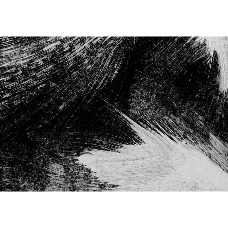 Illustration Brush Stroke Wall Mural Giant Wall Covering for Dining Room, Custom