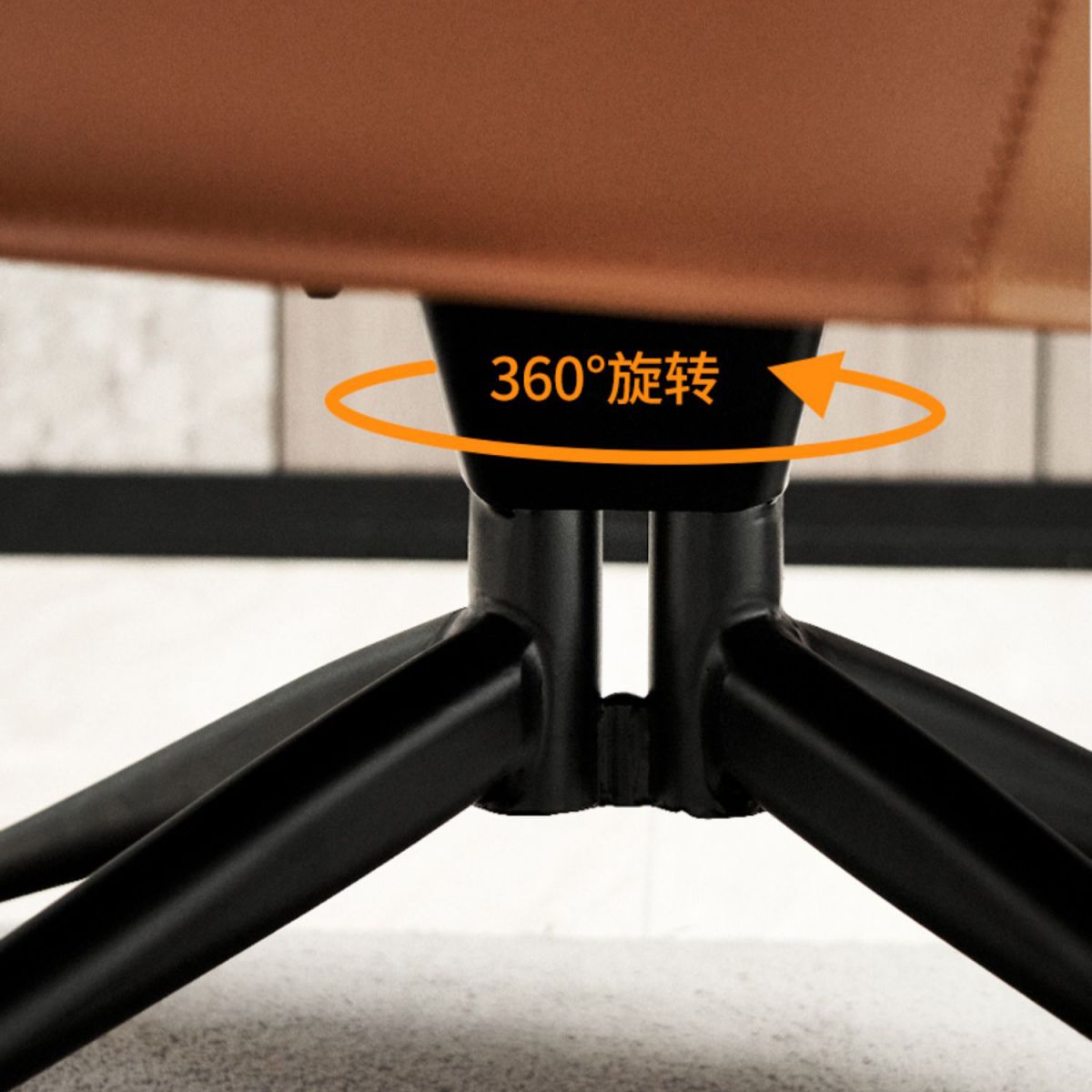 Modern Barrel Accent Chair Spider Solid Color Barrel Chair for Living Room