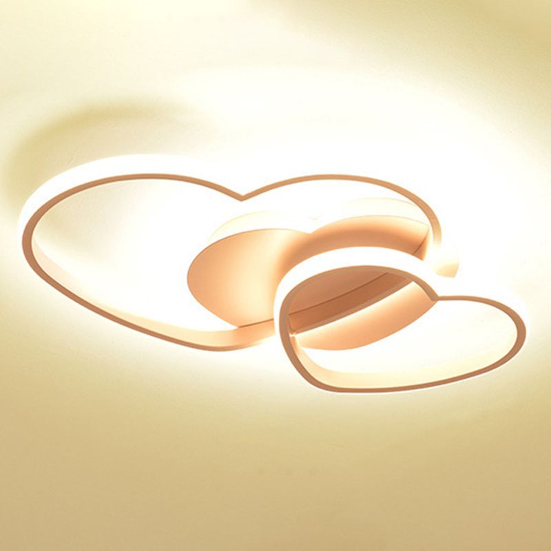 Metalen hartvormige inbouwverlichting Moderne stijl LED-plafondmontagelamp