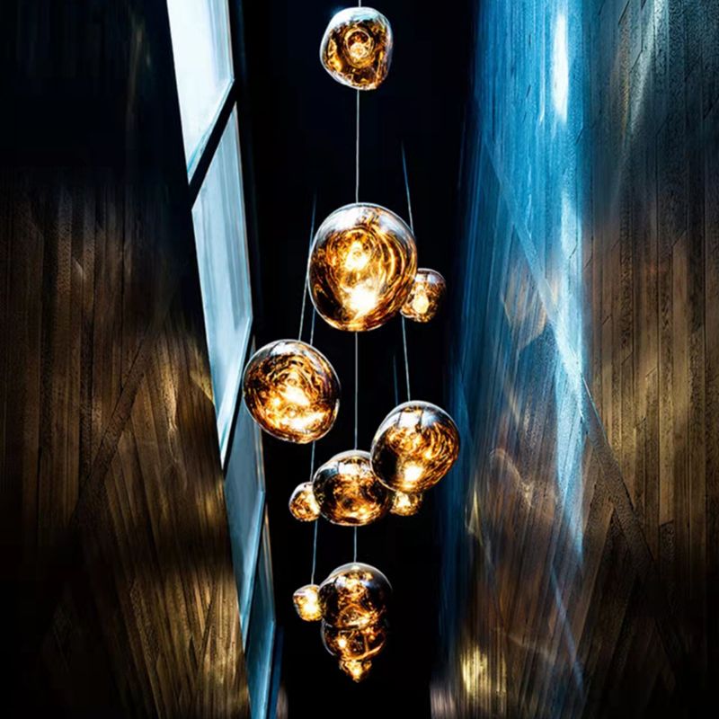 Contemporary Hanging Light Glass Shade Pendant Lighting Fixture