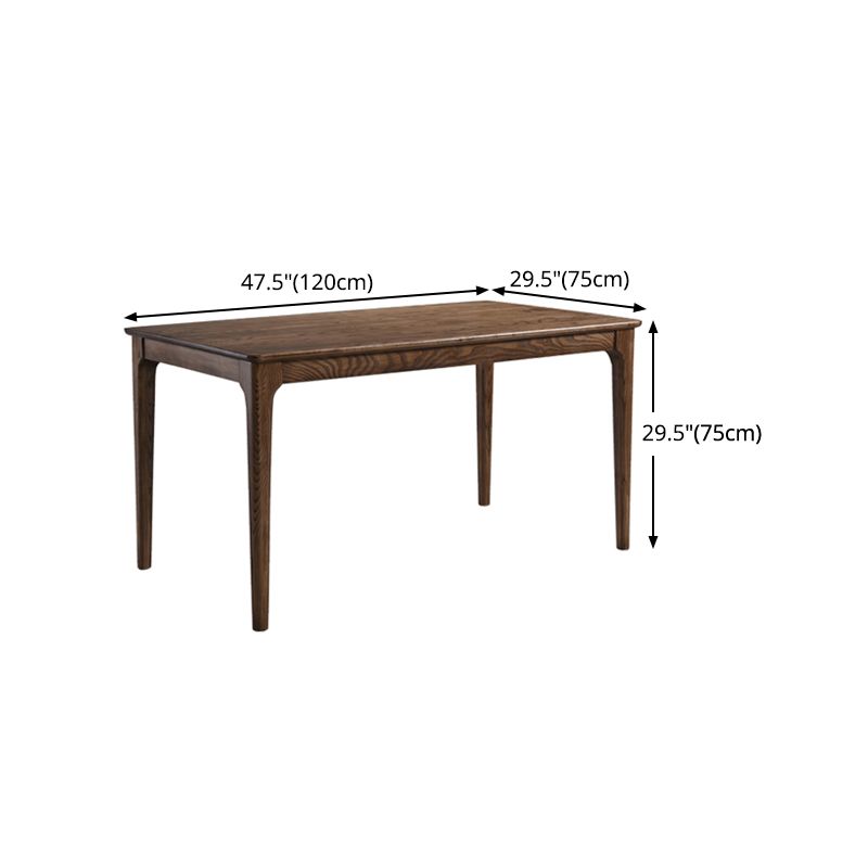 Rectangle Dining Site Table Simplicity Style Solid Wood Table with 4-foot