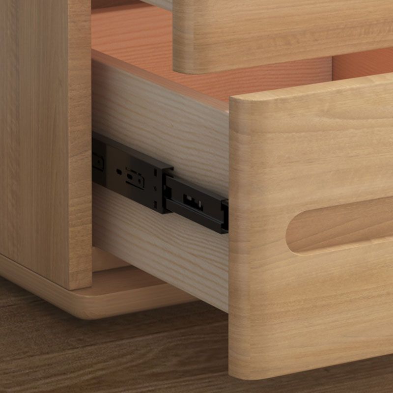 Modern Storage Chest Dresser Solid Wood Dresser with 3 Drawers