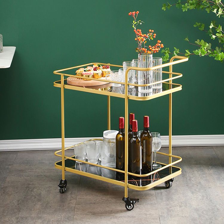 31.5"H Modern Prep Table Metal Rectangular Rolling Prep Table for Home Use