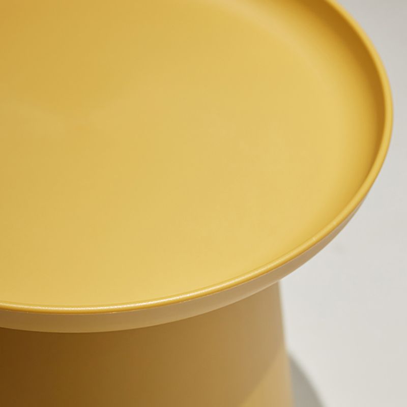 65/5000 Modern Style Wood/plastic Countertop Plastic Base Round Side Table