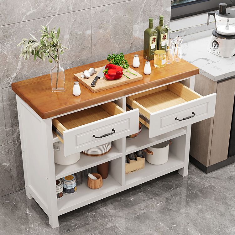 Modern Home Dining Kitchen Island Table Rectangular Prep Table