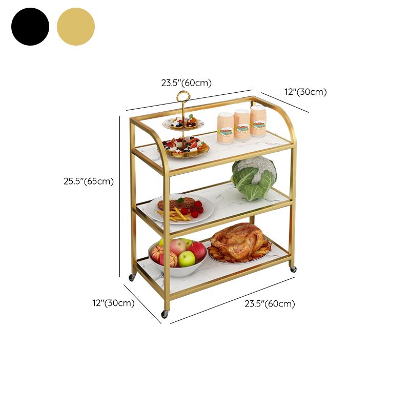 Rolling Contemporary Prep Table Metal Prep Table for Home Use