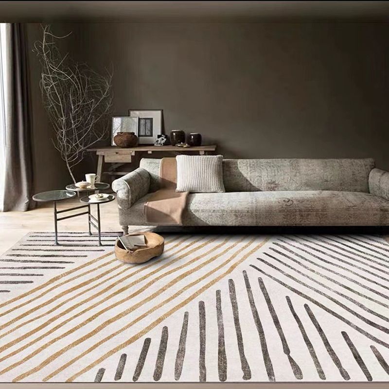Brown Industrial Carpet Polyester Simple Carpet Washable Carpet for Home Decor