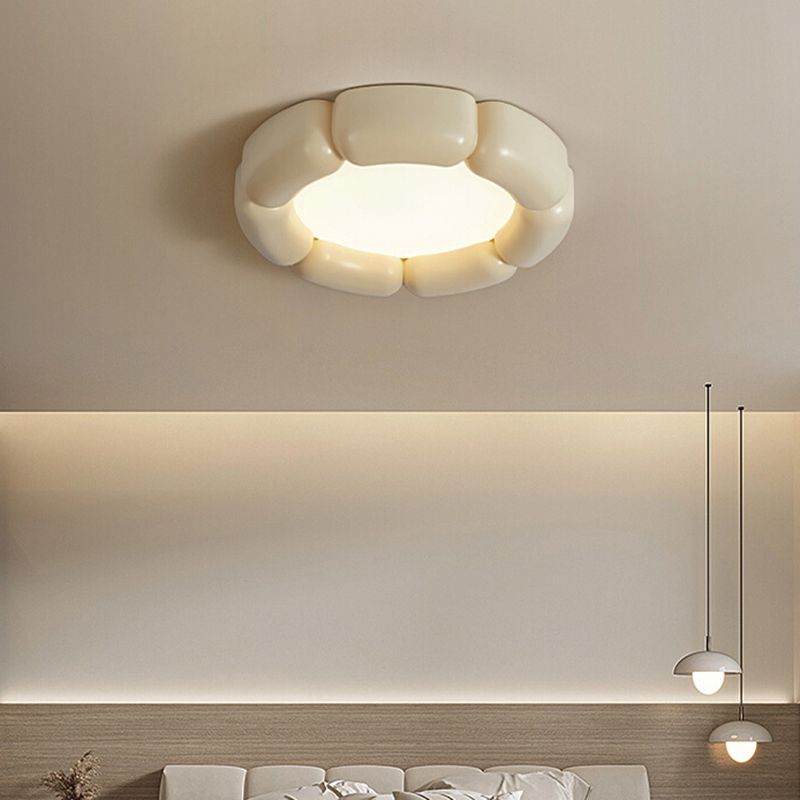 Metal and Acrylic LED Flush Mount Contemporary Round Ceiling Flush