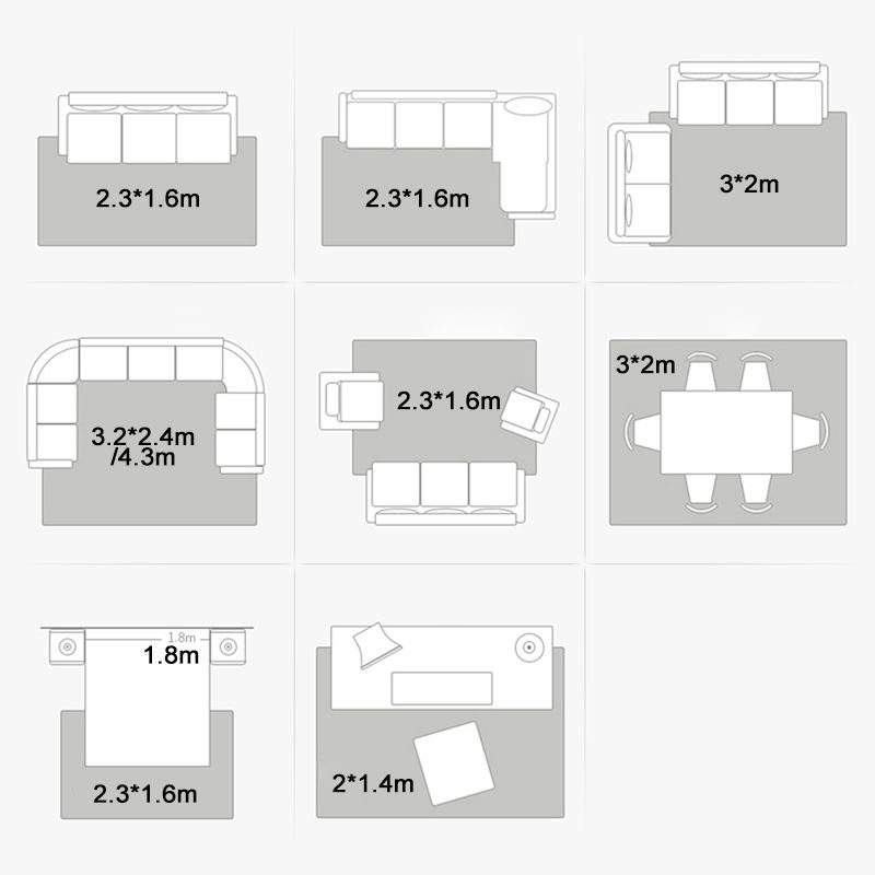 White Random Stripe Rug Polyester Modern Rug Washable Rug for Home Decor