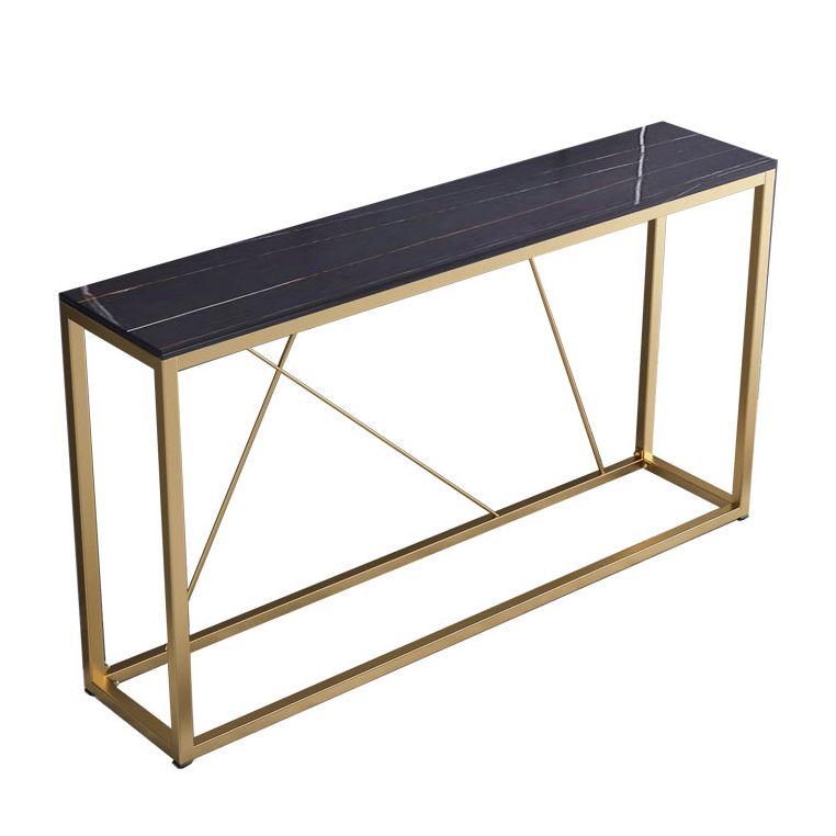 Contemporary Rectangle End Table Antique Finish Console Sofa Table