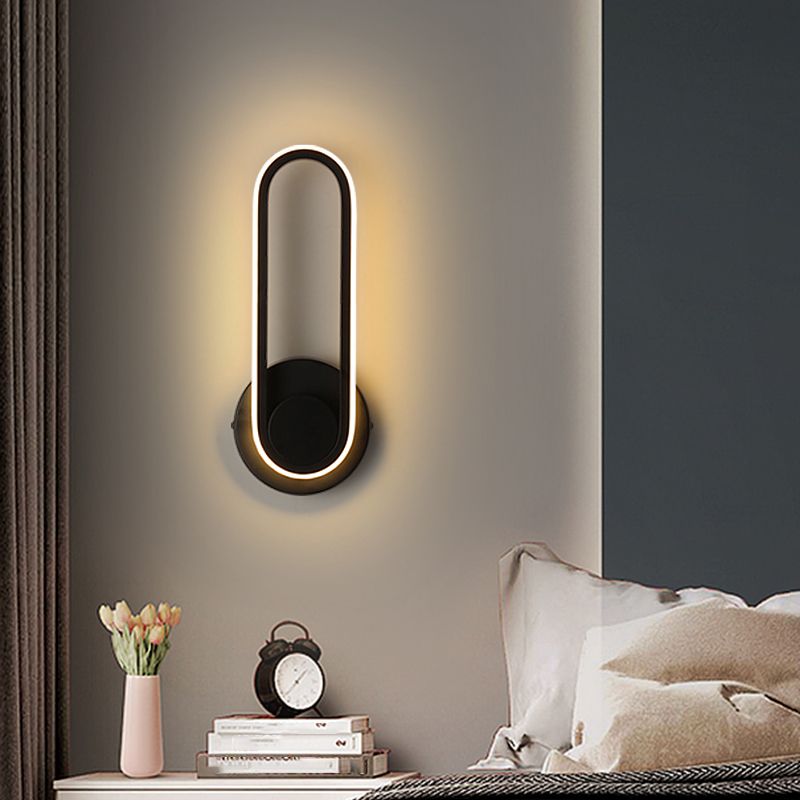 Nordic Aluminum Wall Light Linear Rotatable LED Wall Sconce for Living Room