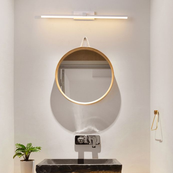 Simplicité moderne Cylindrical Mur Mound Vanity Lights Acrylique Gnonce Lights Fixtures pour salle de bain