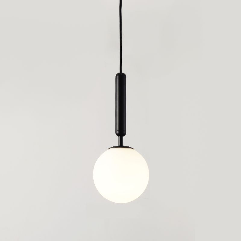 Global Glass Hanging Lamp Modern Dining Room Mini Pendant with 1 Light