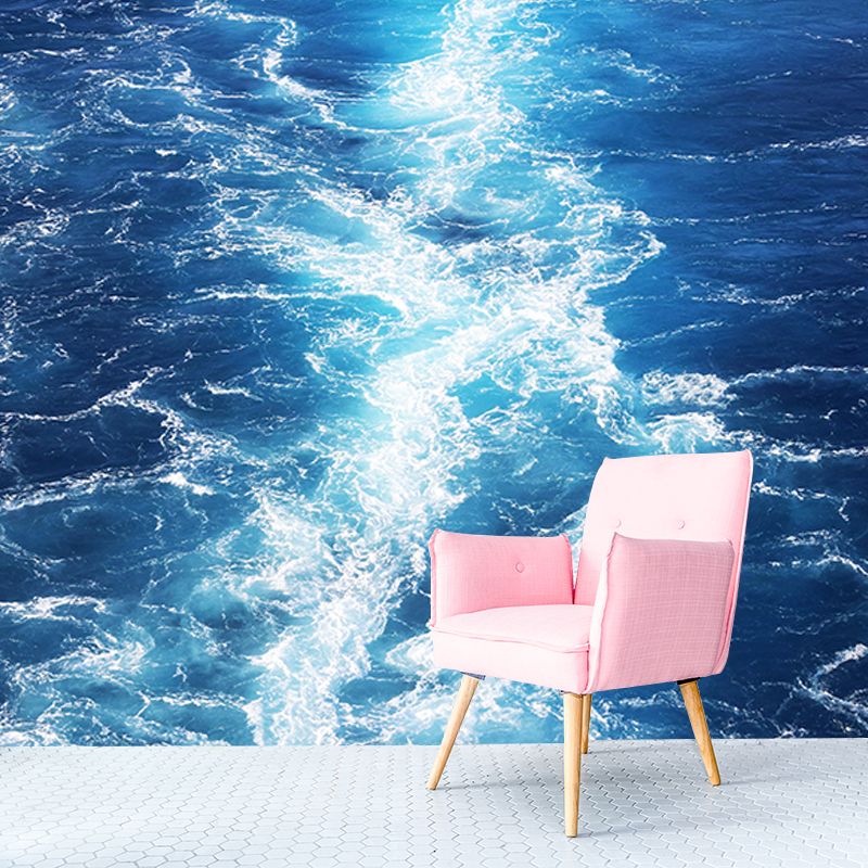Environment Friendly Resistant Mural Wallpaper Beautiful Sea Sleeping Room Wall Mural