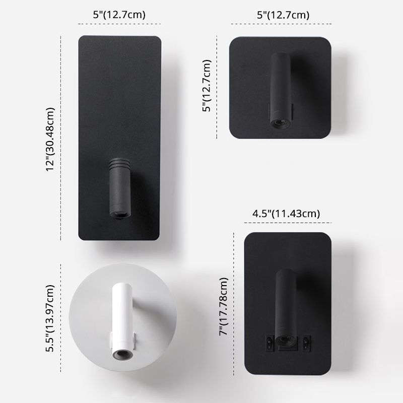 Modern Minimalist Style Wall Mount Light Metal 2 Lights Wall Sconces