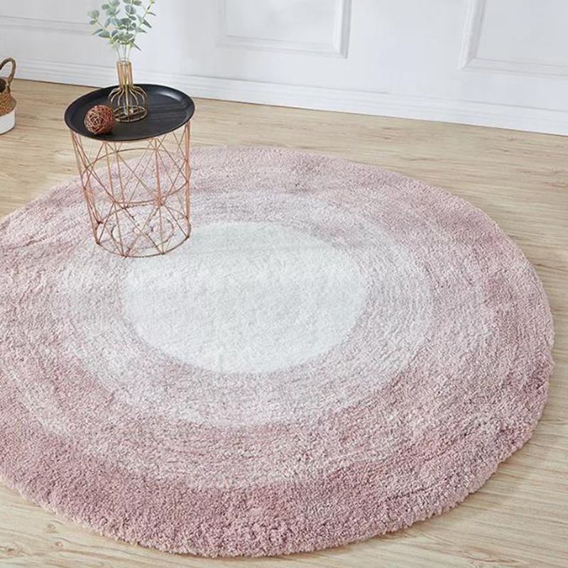 Gray Casual Rug Polyester Gradual Change Rug Non-Slip Backing Rug for Drawing Room