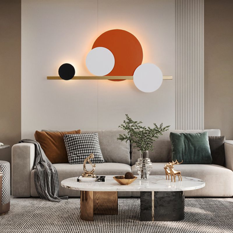 Geometry Shape Metal Wall Lights Modern Style Wall Mounted Lamps