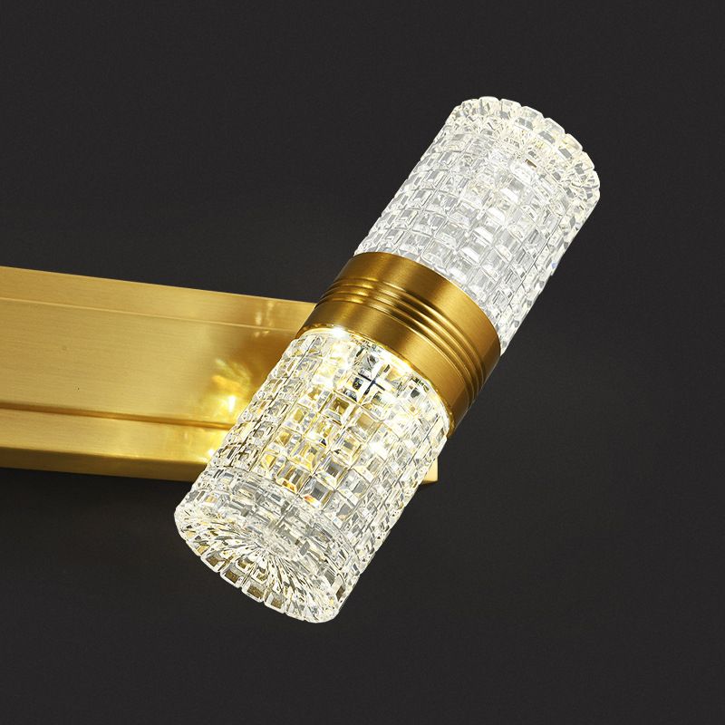 Postmodern Simplicity Cylinder Vanity Sconce Lights Acrylic Wall Mount Light Fixture for Bathroom
