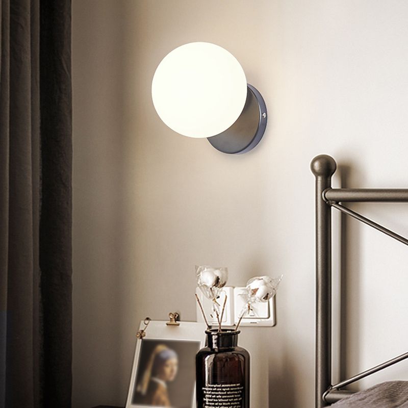 Single Golden/Silver Contemporary Glass Shaded Statement Bathroom Vanity Light