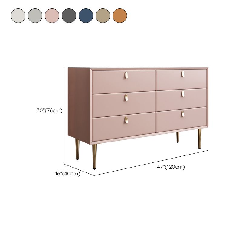 15.6-inch Width Classic Glam Dresser Stone Storage Chest with 5/6/7/9 Drawers