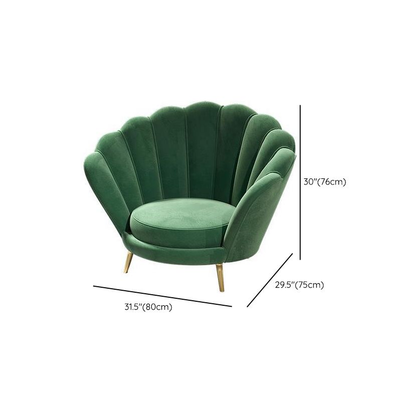 Modern Solid Color Sofa Tight Back Curved Loveseat for Living Room