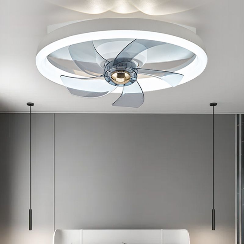 1 Light Ceiling Fan Lighting Modern Style Metal Ceiling Fan Light for Bedroom