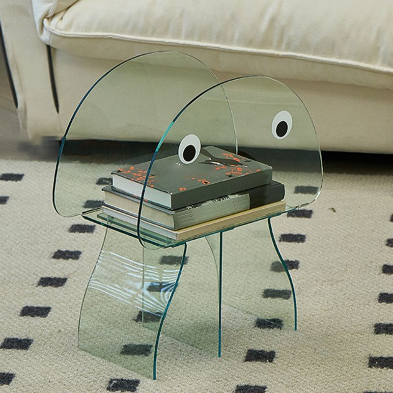 Modern Antique Finish Shelf Bookcase Acrylic Geometric Bookshelf