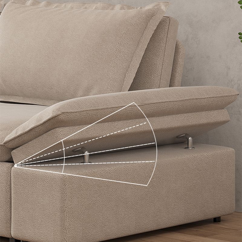 Beige Faux leather Sleeper Sofa 32.28" Wide Sofa Bed with Detachable Mattress