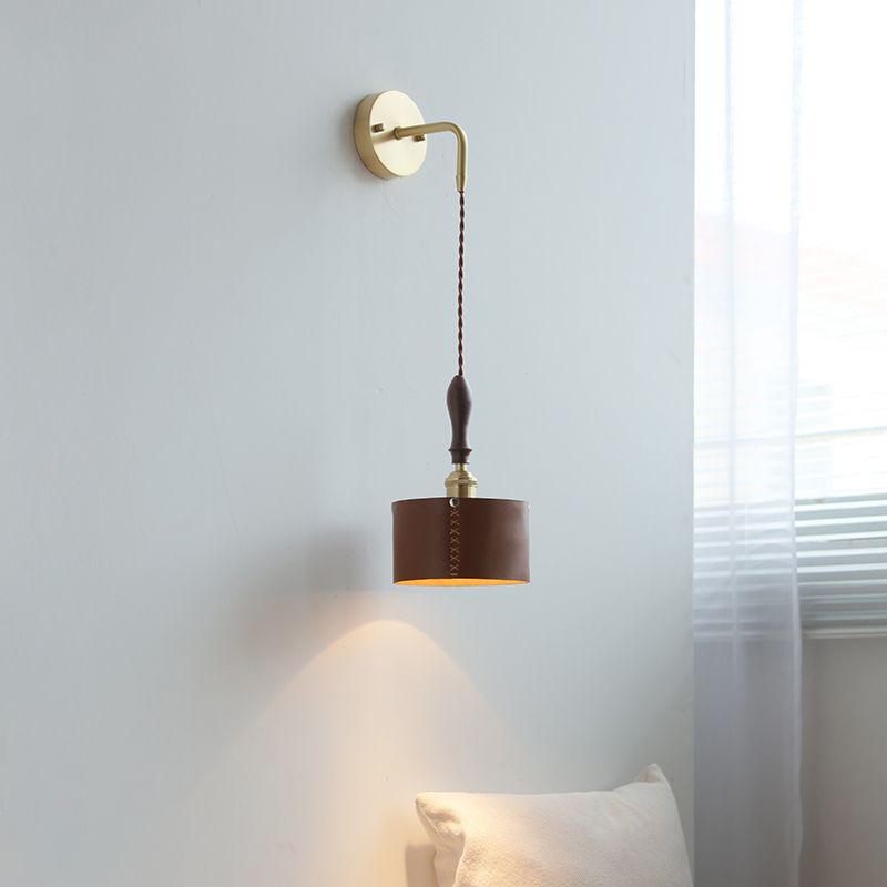 Modernism Wall Hanging Light Brown Sconce Lighting for Bedroom