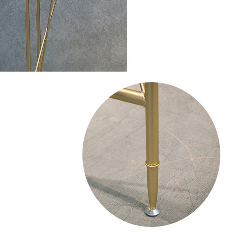 Glam Bar Height Table Solid Wood Top Bistro Bar Table for Living Room