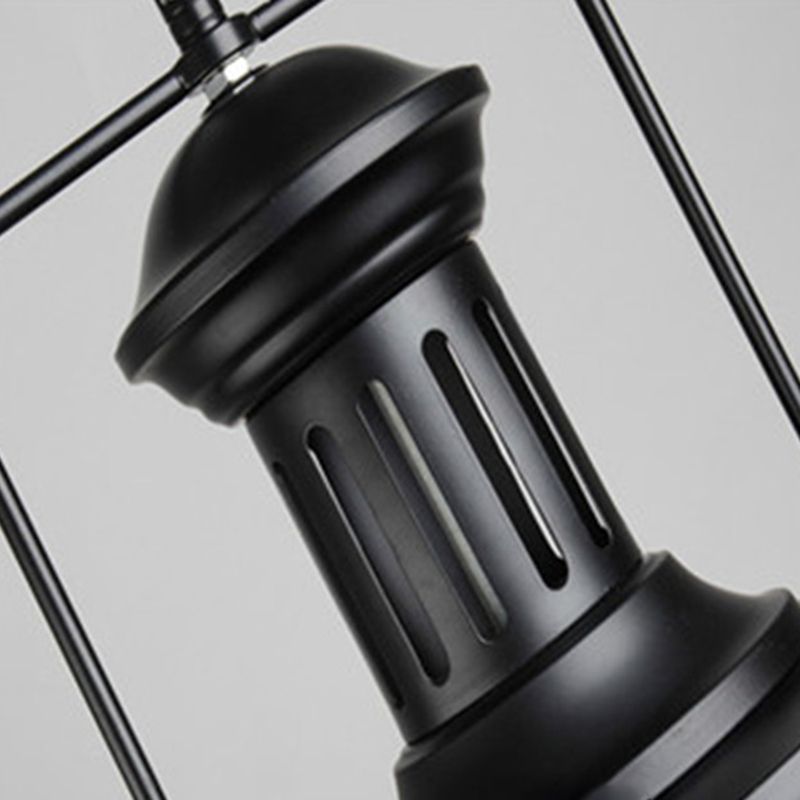 Lámpara de cúpula de hierro lacado lacado lacado con luz de un solo colgante de un solo colgante para un lugar comercial