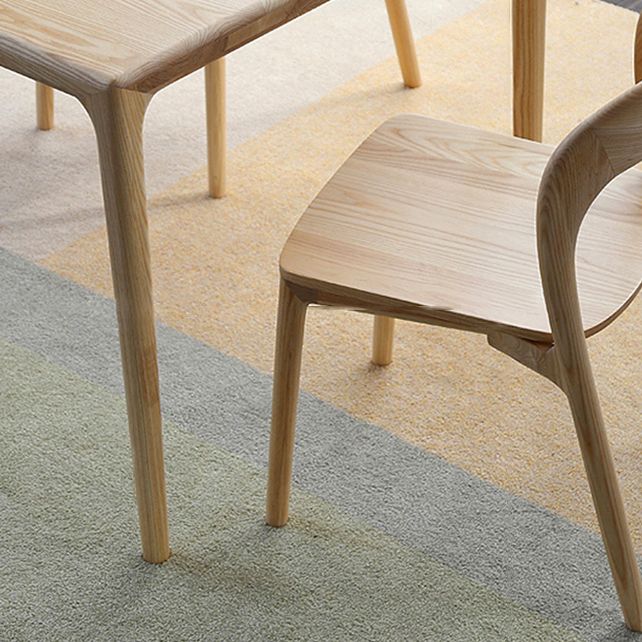 Solid Wood Dinette Set Modern Style 1/4/5/6 Pcs Dining Set with Rectangle Table