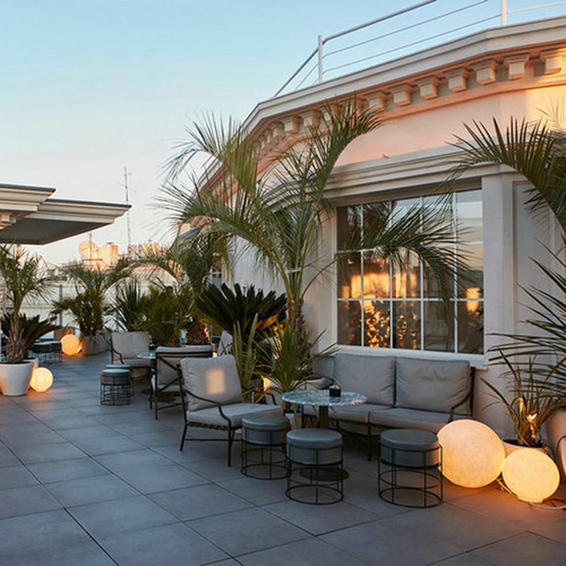 Modern Waterproof Outdoor Light Ball Shape with Resin Shade for Outdoor