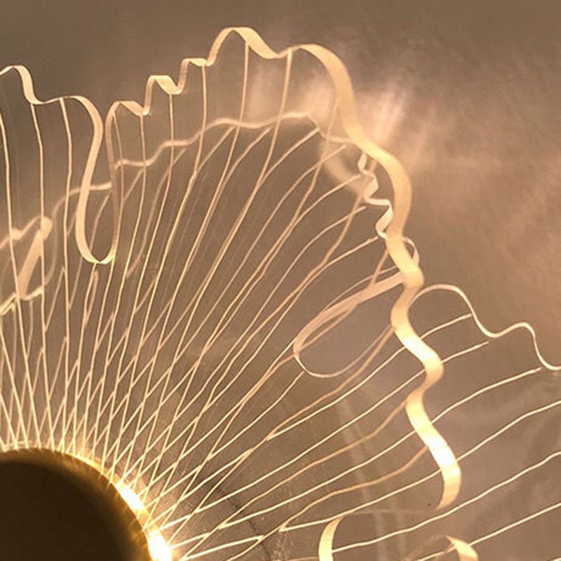 Modern Flower Shape Wall Light Sconces 1 Light Wall Lighting Fixtures for Bedroom