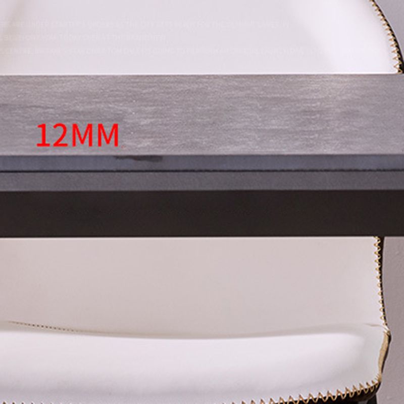 Simplicity Sintered Stone Dining Table Rectangular Table with Metallic Four-leg