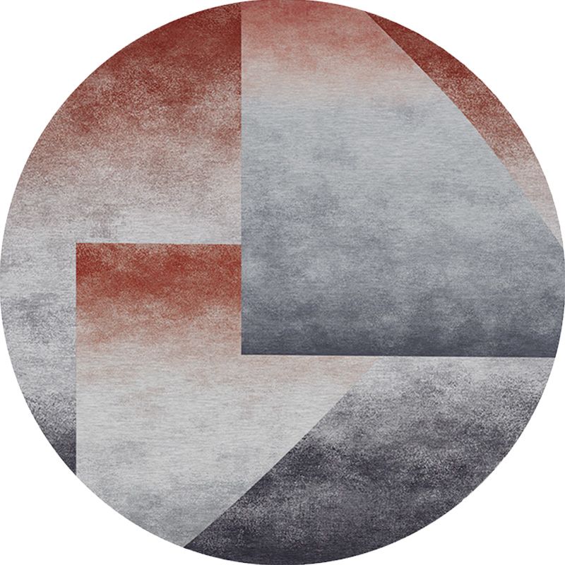 Modernisme Ombre patroon Tapijt met streepgrijs grijs multicolor polyester tapijt niet-slip achteruitgaande wasbaar huisdiervriendelijk tapijt voor slaapkamer